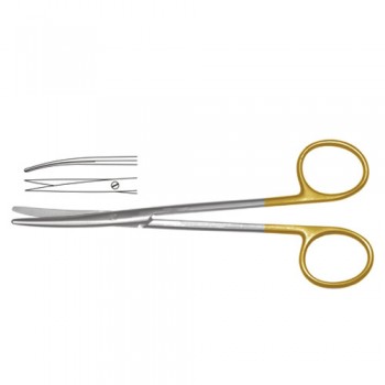 TC Metzenbaum-Lahey Dissecting Scissor - Slender Pattern Curved Stainless Steel, 14.5 cm - 5 3/4"